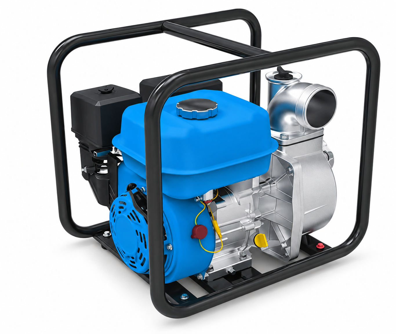 Self-priming gasoline water pump